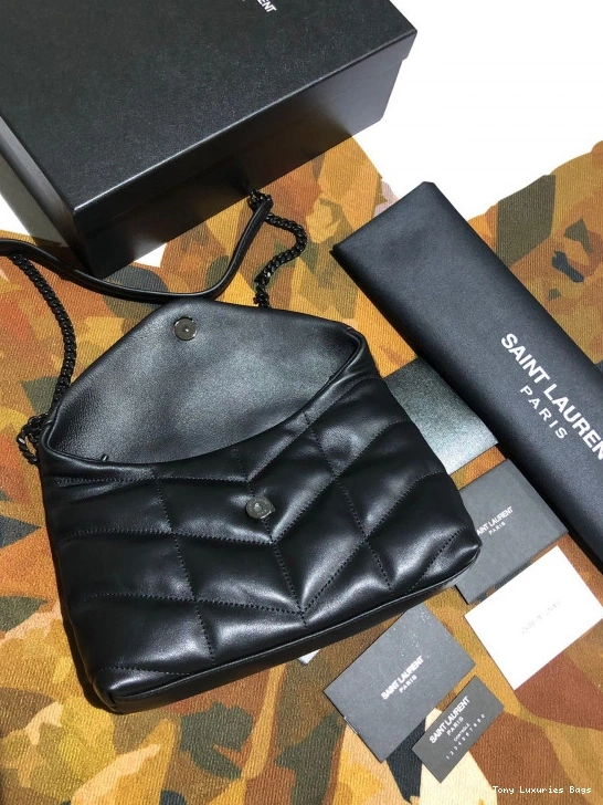 Tony Luxuries CHAIN MINI SMALL PUFFER BAG YSL 0825